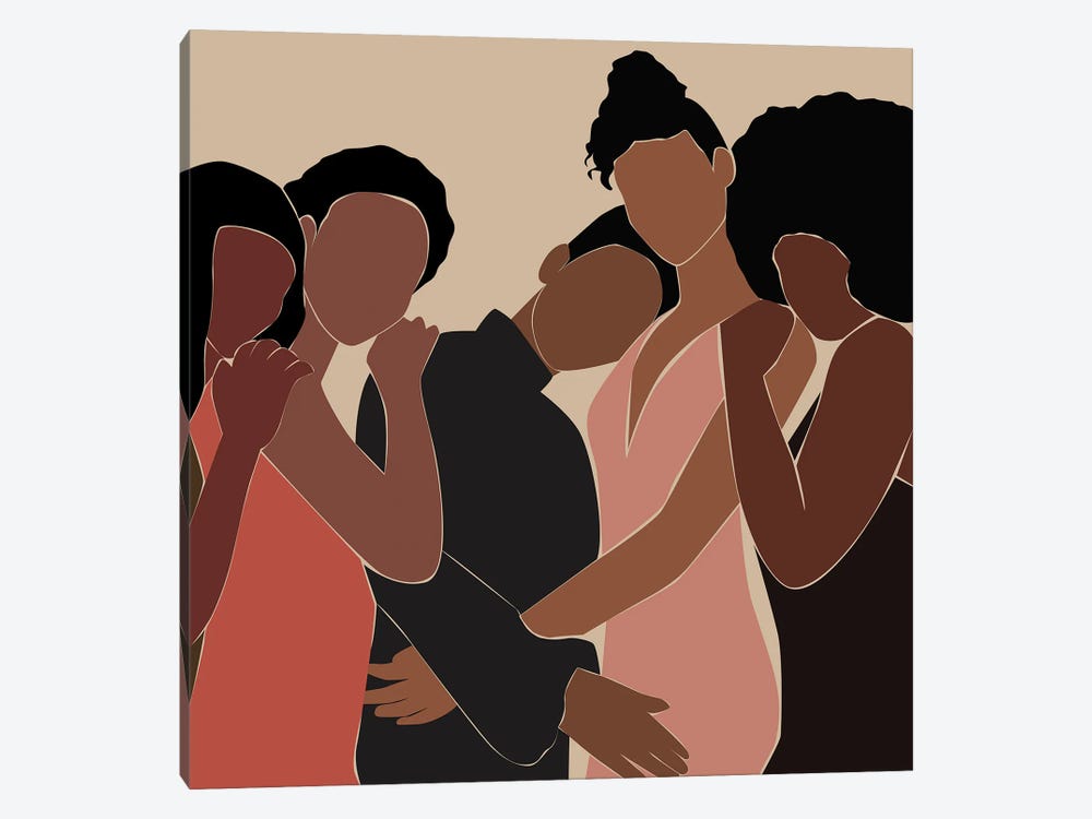 Girlfriends by Tysee Ciage 1-piece Canvas Art Print