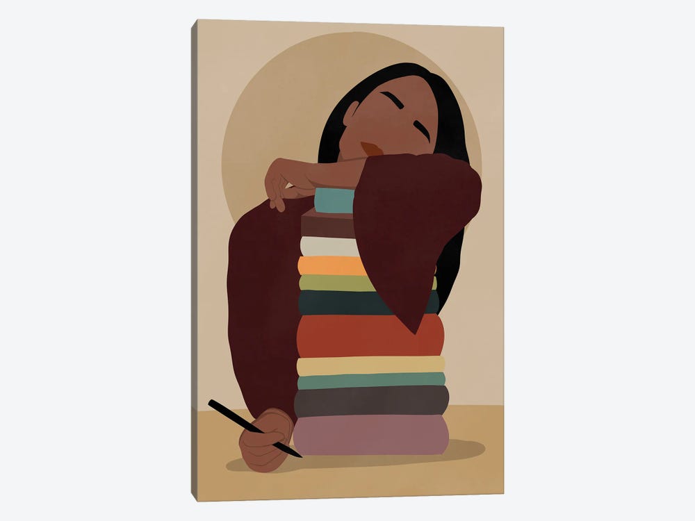 Book Lover by Tysee Ciage 1-piece Canvas Artwork