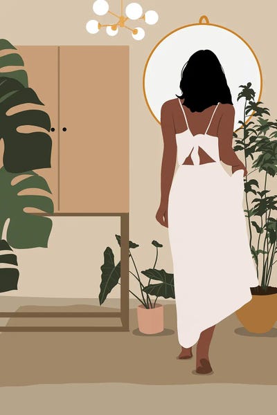 Modern Woman Art by Tysee Ciage framed canvas print