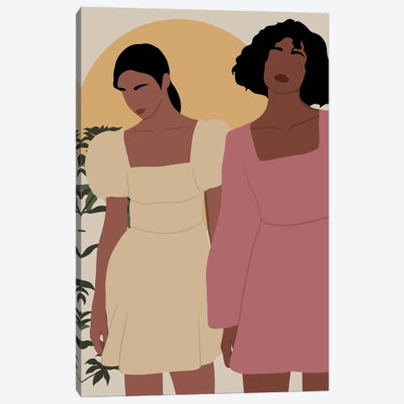 Black Women Canvas Print #TYC147} by Tysee Ciage Canvas Art Print