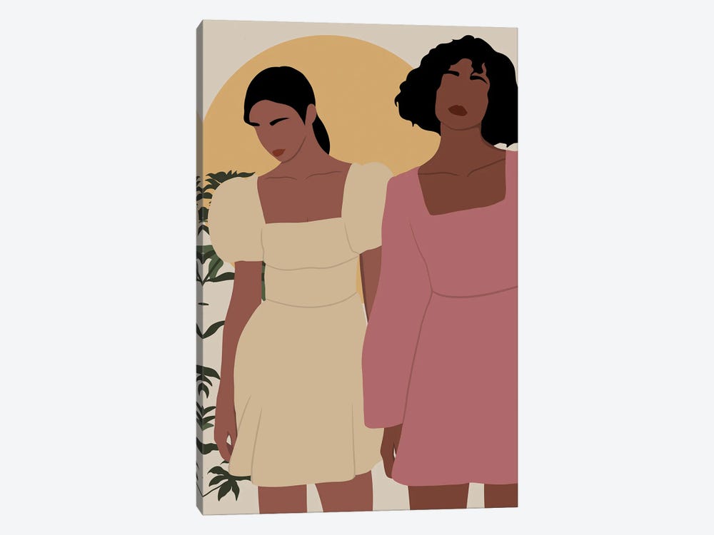 Black Women by Tysee Ciage 1-piece Canvas Art Print