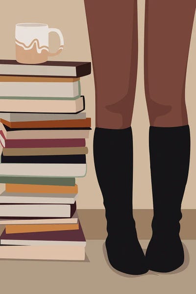 Black Joy: Books And Coffee by Tysee Ciage