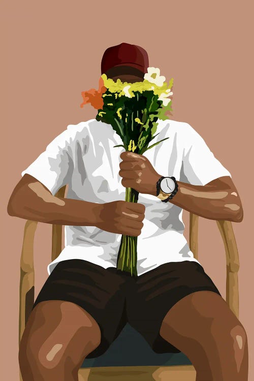 Boy With Flowers