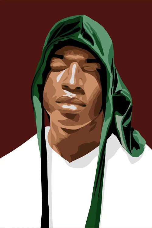 Green Durag by Tysee Ciage wall art