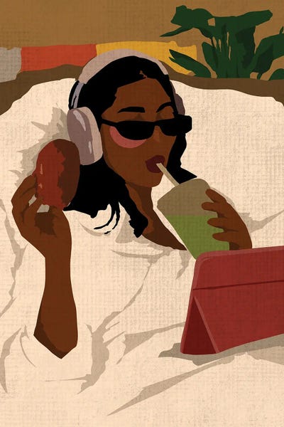 Cream Art - Canvas Prints: Unwind by Tysee Ciage
