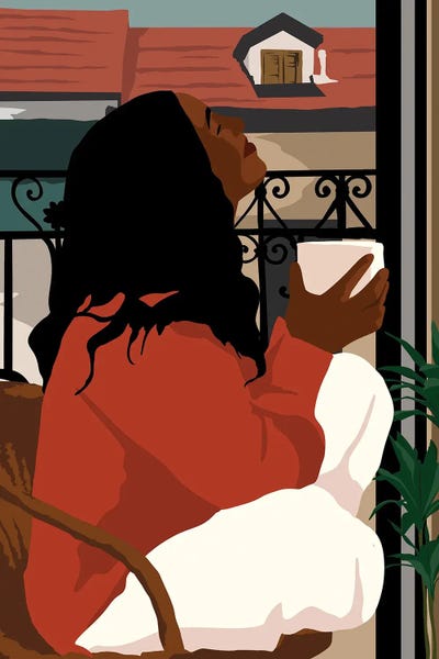 Black & Dark Art - Canvas Prints: Morning Coffee by Tysee Ciage