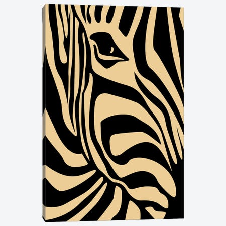 Zebra Print Canvas Print #TYC17} by Tysee Ciage Art Print