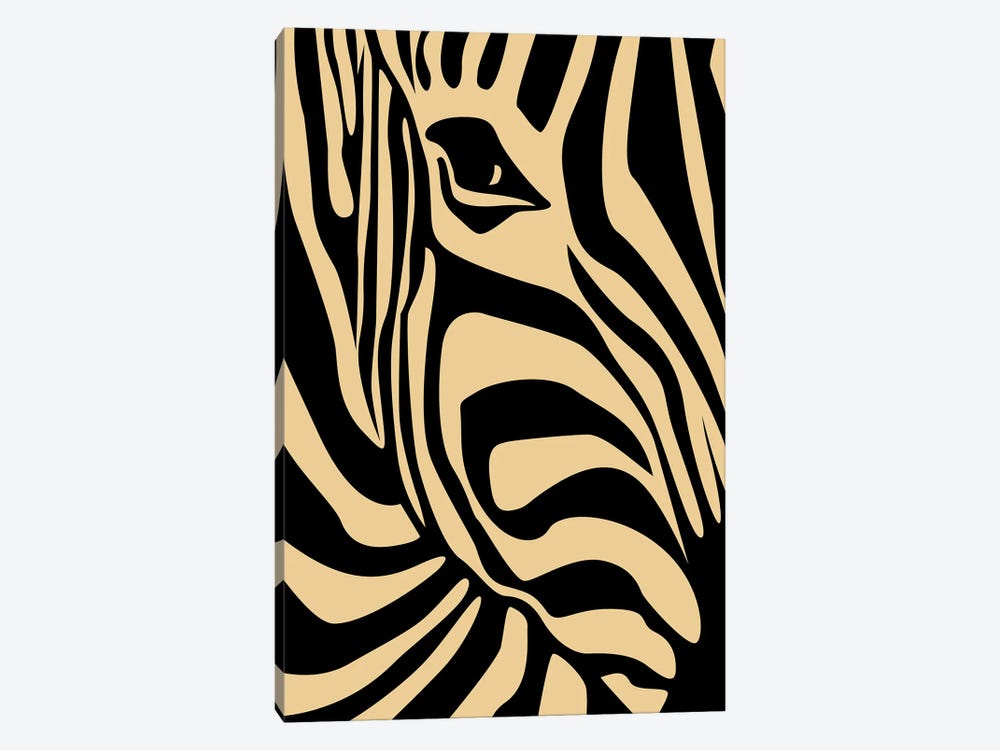 Zebra Print by Tysee Ciage 1-piece Canvas Print
