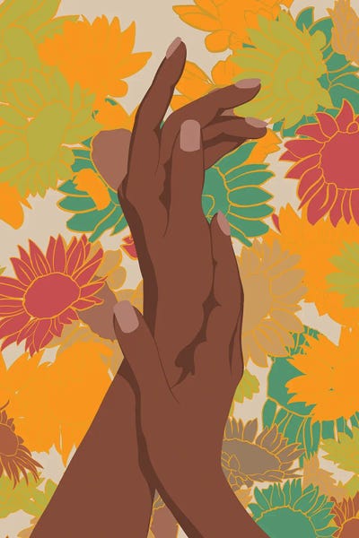 Tysee Ciage: Hand Sunflower Art by Tysee Ciage