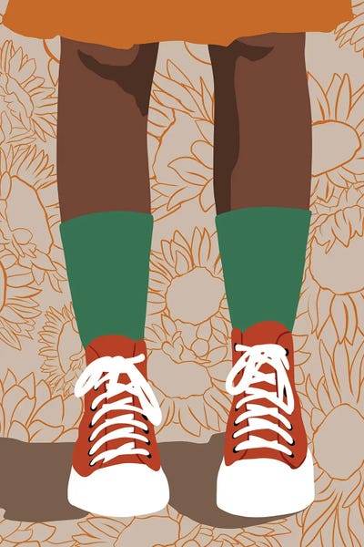 Canvas Print: Converse Girl Art by Tysee Ciage - thumbnail