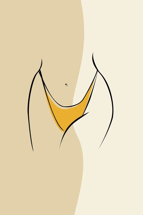 Woman Waist Line Art