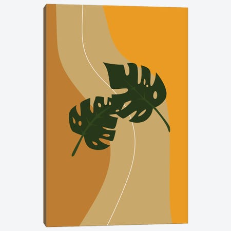 Monstera Leaves Canvas Print #TYC21} by Tysee Ciage Canvas Art Print