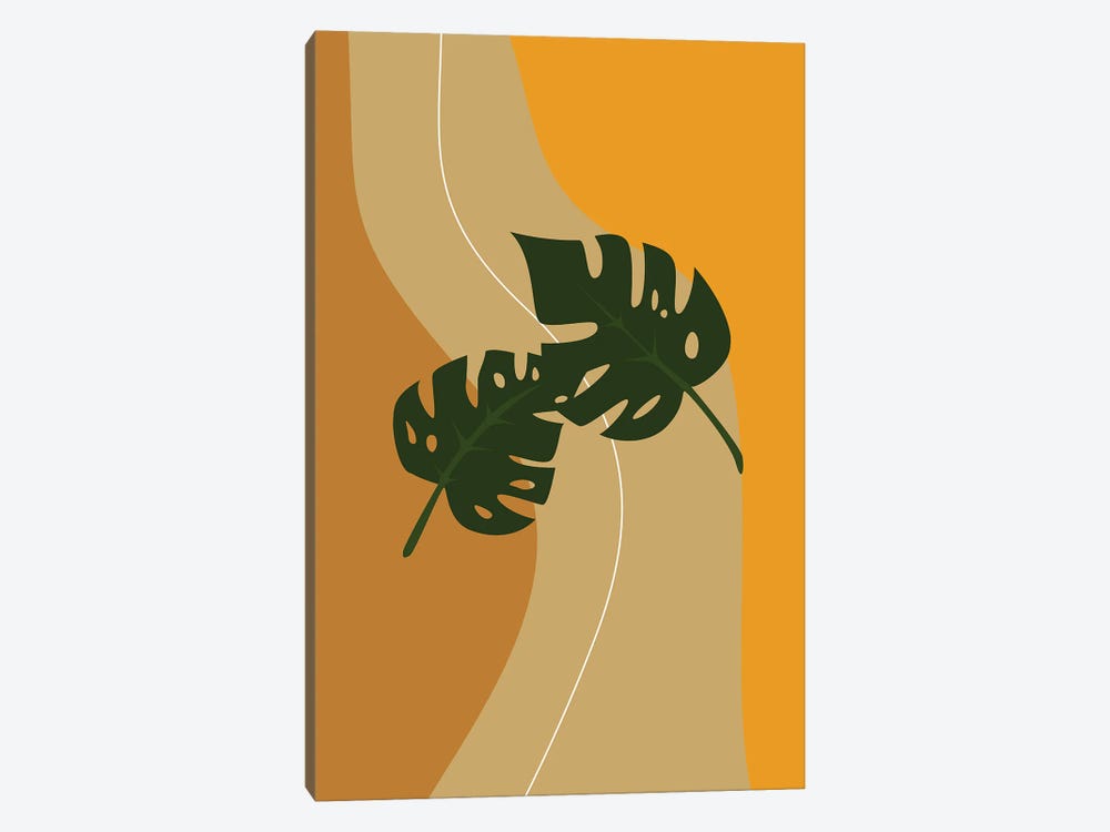 Monstera Leaves by Tysee Ciage 1-piece Canvas Artwork