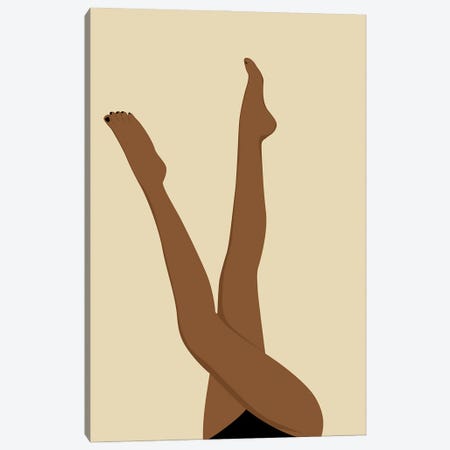 Black Girl Legs Canvas Print #TYC23} by Tysee Ciage Canvas Print