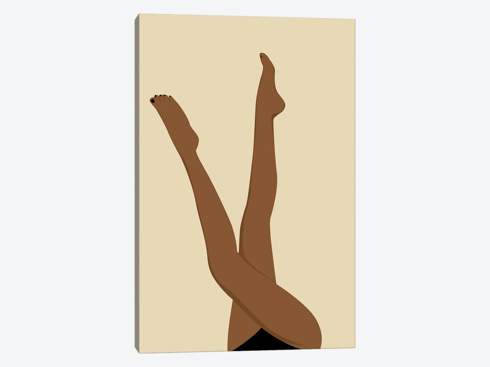 Black Girl Legs by Tysee Ciage 1-piece Canvas Wall Art