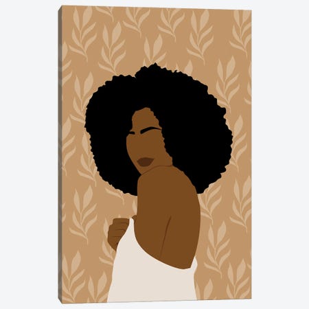 Boho Black Girl Canvas Print #TYC27} by Tysee Ciage Canvas Wall Art