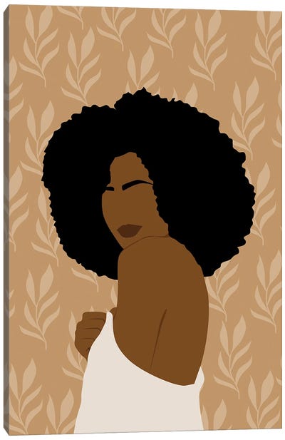 Boho Black Girl Canvas Art Print - Tysee Ciage