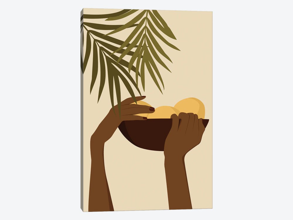 Hand With Bowl Of Fruit by Tysee Ciage 1-piece Art Print