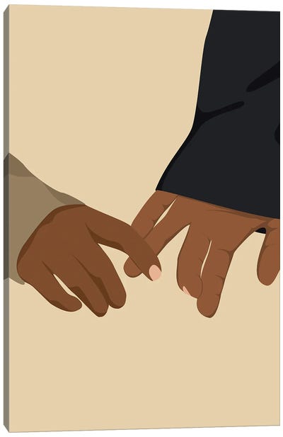 Holding Hands Canvas Art Print - For Your Better Half