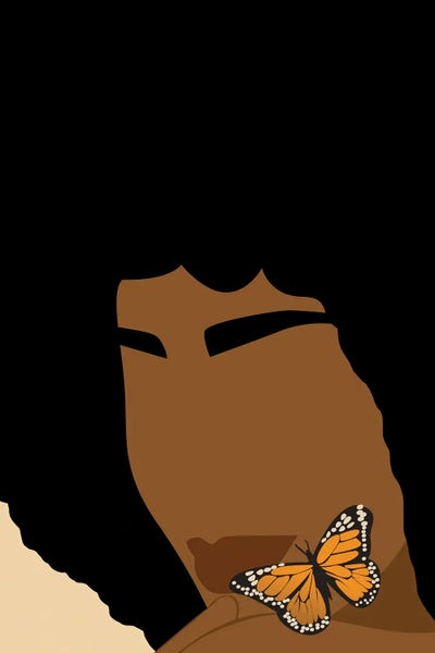 Afro Butterfly Girl by Tysee Ciage multi panel art