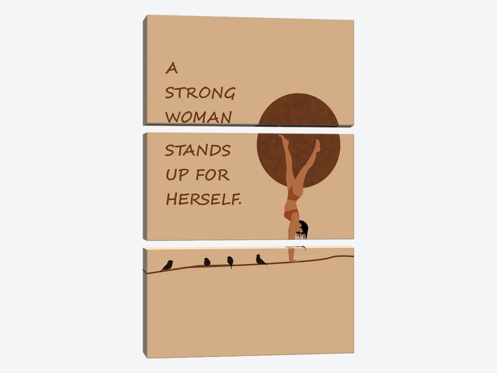Strong Woman Art by Tysee Ciage 3-piece Canvas Artwork