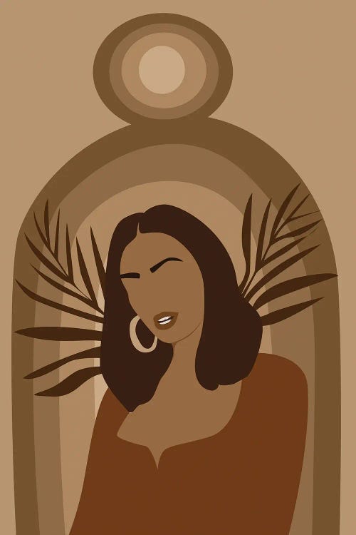 Boho Girl Portrait by Tysee Ciage wall art