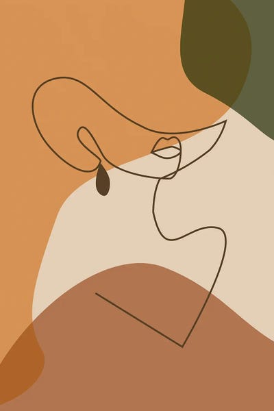 Abstract Graphic Design & Digital: Woman Line Art by Tysee Ciage