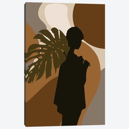 Abstract Leaf Woman Canvas Print #TYC49} by Tysee Ciage Art Print