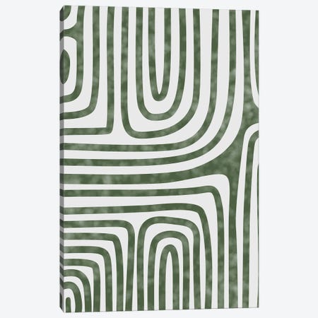 Green Minimalist Art Canvas Print #TYC54} by Tysee Ciage Canvas Print
