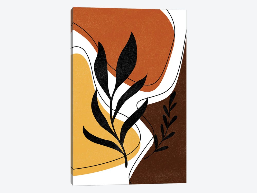Abstract Leaves Art by Tysee Ciage 1-piece Canvas Art Print