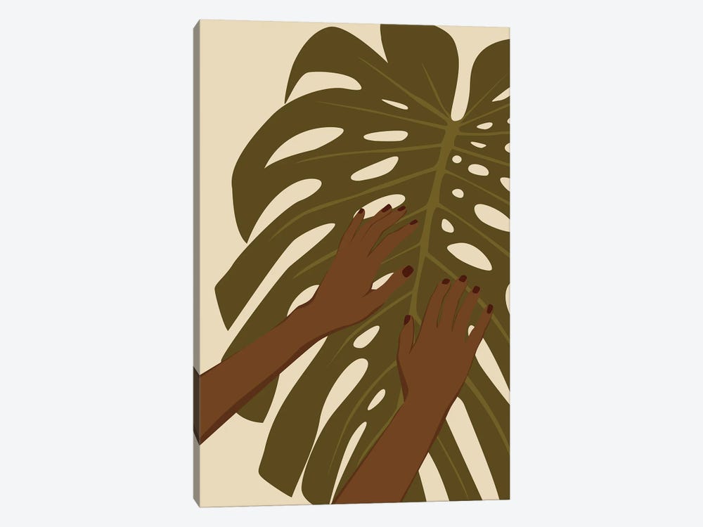 Monstera Leaf by Tysee Ciage 1-piece Canvas Wall Art