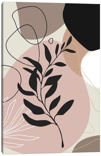 Abstract Leaf Art Canvas Art Print - Tysee Ciage