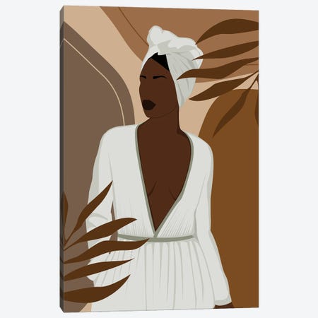 Black Woman Art Canvas Print #TYC61} by Tysee Ciage Canvas Print