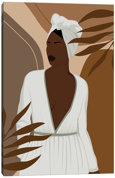 Black Woman Art Canvas Art Print - Tysee Ciage