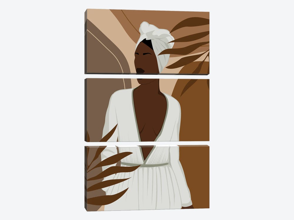 Black Woman Art by Tysee Ciage 3-piece Canvas Artwork
