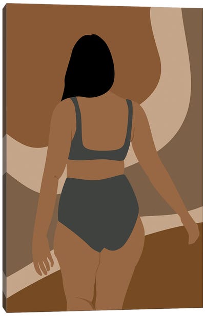 Girl In Bikini Canvas Art Print - Tysee Ciage