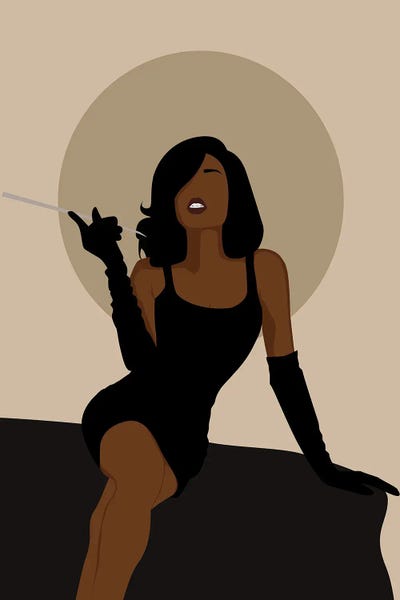 Smoking: Stylish Black Woman by Tysee Ciage