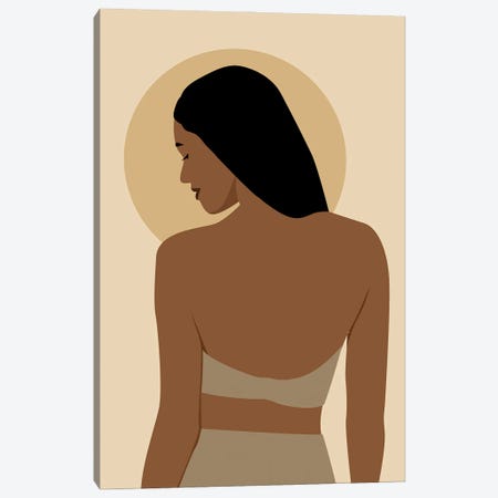 Woman Back Art Canvas Print #TYC64} by Tysee Ciage Canvas Wall Art