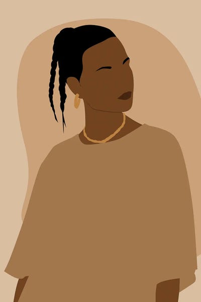 Short Braids Hair by Tysee Ciage canvas print
