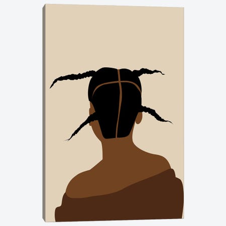 African Hairstyle Canvas Print #TYC68} by Tysee Ciage Canvas Art Print