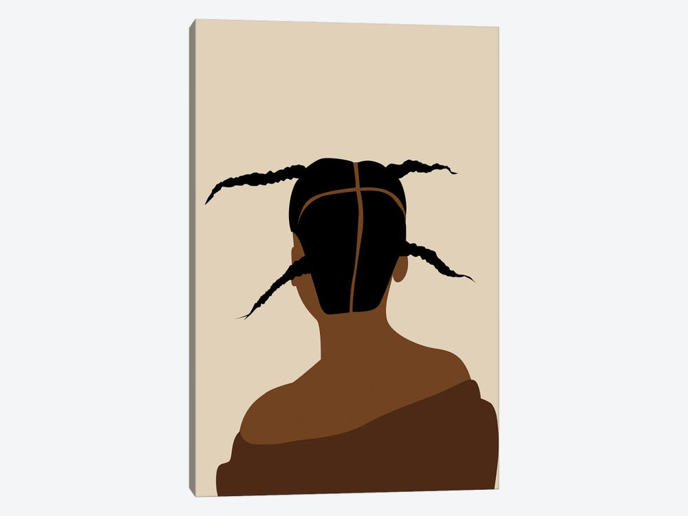 African Hairstyle by Tysee Ciage 1-piece Canvas Print