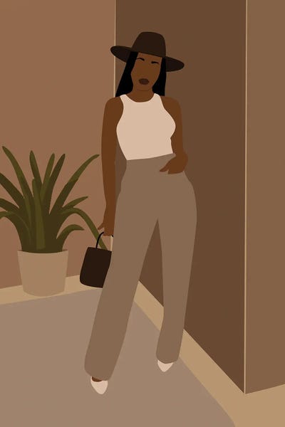 Stylish Boho Girl by Tysee Ciage framed wall art