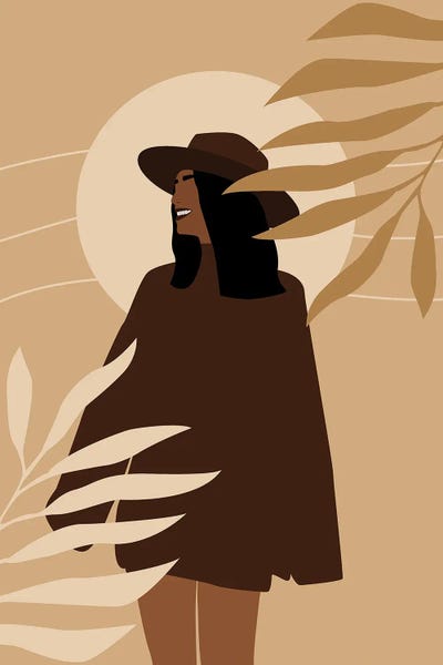 Girl Wearing Hat by Tysee Ciage art print