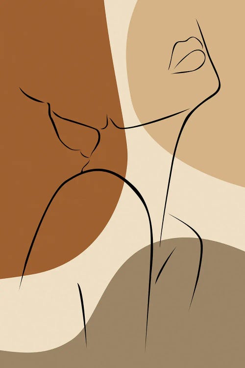 Woman Face Line Art by Tysee Ciage wall art