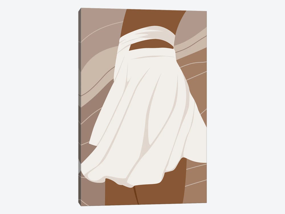 Woman Skirt Art by Tysee Ciage 1-piece Canvas Art Print