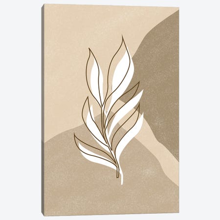 Abstract Plant Line Art Canvas Print #TYC81} by Tysee Ciage Art Print