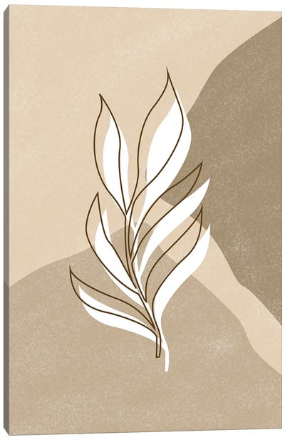 Abstract Plant Line Art Canvas Art Print - Tysee Ciage