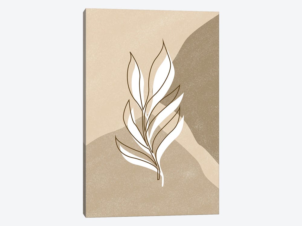 Abstract Plant Line Art by Tysee Ciage 1-piece Canvas Wall Art
