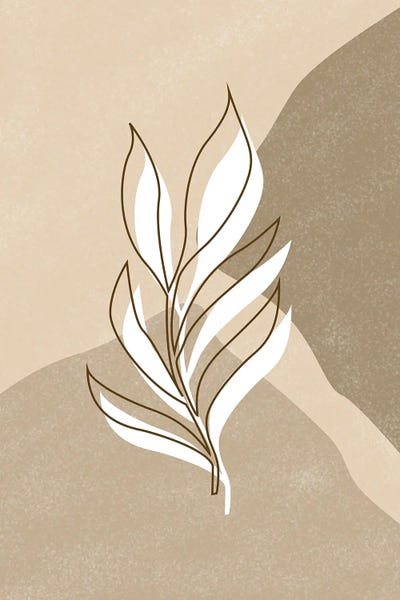Abstract Plant Line Art
