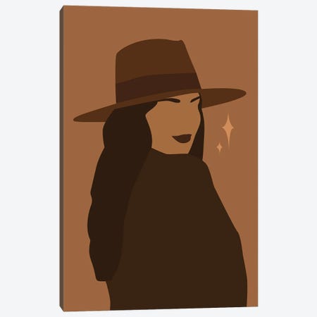Woman With Hat Art Canvas Print #TYC96} by Tysee Ciage Canvas Print
